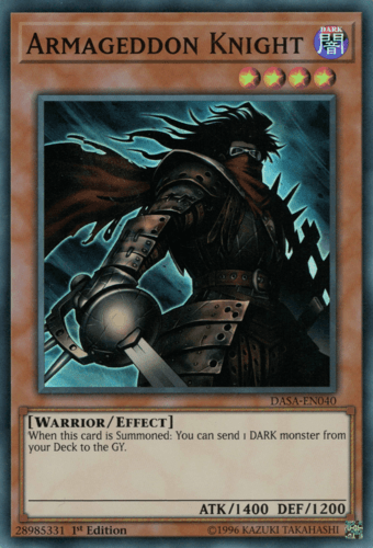 Armageddon Knight - DASA-EN040 Super Rare Unlimited