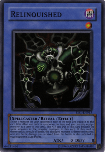 Relinquished - DB1-EN015 Super Rare Unlimited