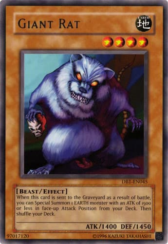 Giant Rat - DB1-EN045 Rare Unlimited