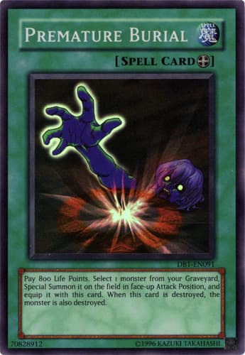 Premature Burial - DB1-EN091 Super Rare Unlimited