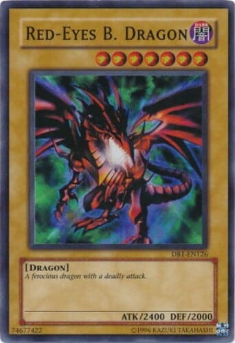 Red-Eyes Black Dragon - DB1-EN126 Super Rare Unlimited