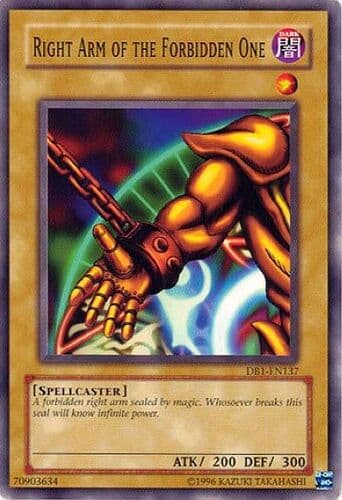 Right Arm of the Forbidden One - DB1-EN137 Common Unlimited