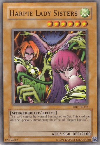 Harpie Lady Sisters - DB1-EN146 Common Unlimited