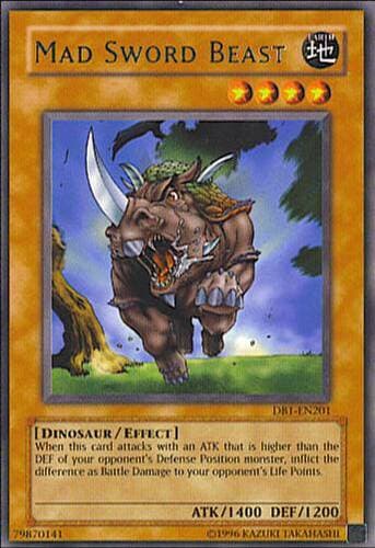 Mad Sword Beast - DB1-EN201 Rare Unlimited