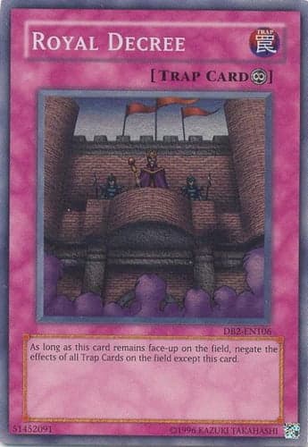 Royal Decree - DB2-EN106 Super Rare Unlimited