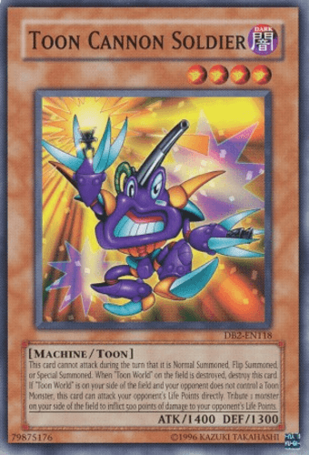 Toon Cannon Soldier - DB2-EN118 Common Unlimited