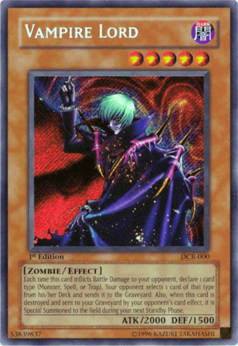 Vampire Lord - DCR-000 Secret Rare Unlimited