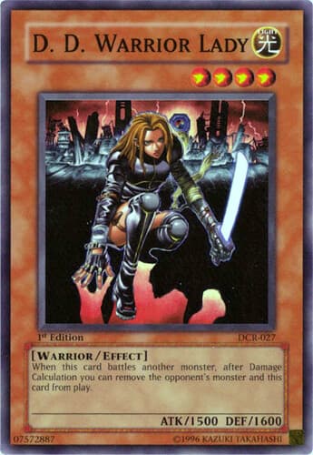D.D. Warrior Lady - DCR-027 Super Rare 1st Edition