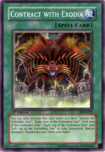 Contract with Exodia - DCR-031 Common 1st Edition