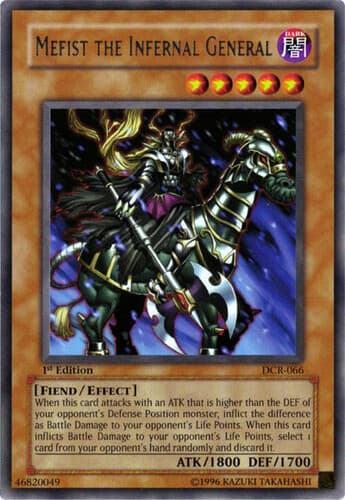 Mefist the Infernal General - DCR-066 Rare 1st Edition