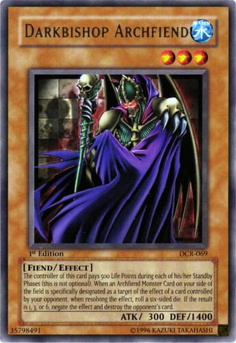 Darkbishop Archfiend - DCR-069 Rare Unlimited