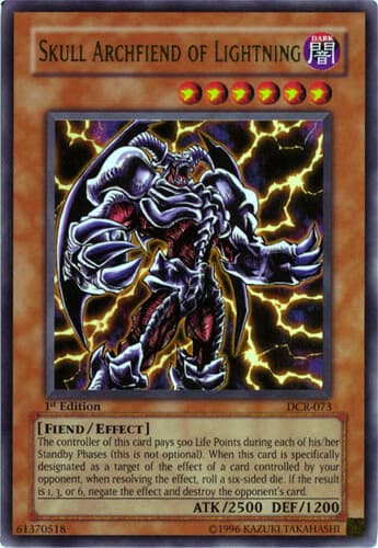 Skull Archfiend of Lightning - DCR-073 Ultra Rare 1st Edition