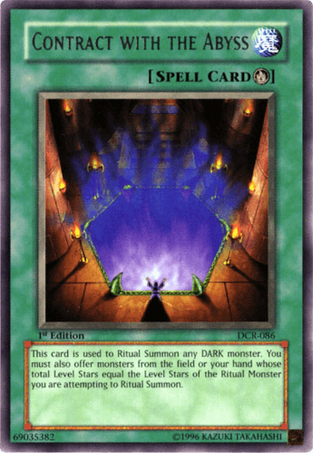 Contract with the Abyss - DCR-086 Rare 1st Edition