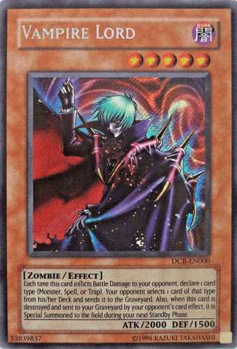 Vampire Lord - DCR-EN000 Secret Rare Unlimited