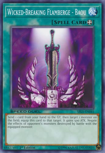 Wicked-Breaking Flamberge - Baou - DCR-EN035 Rare Unlimited