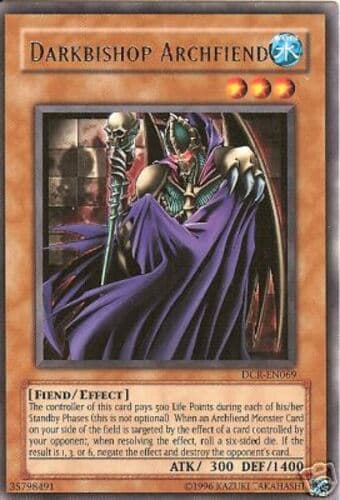Darkbishop Archfiend - DCR-EN069 Rare Unlimited
