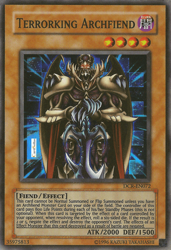 Terrorking Archfiend - DCR-EN072 Super Rare Unlimited