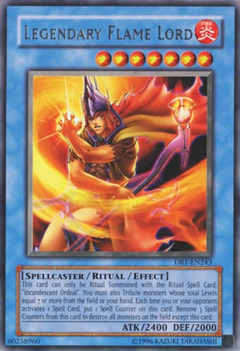 Legendary Flame Lord - DCR-EN081 Rare Unlimited