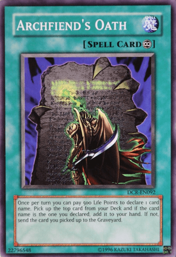 Archfiend's Oath - DCR-EN092 Common Unlimited