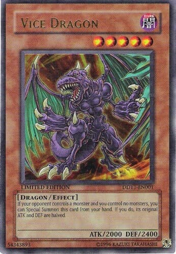Vice Dragon - DDY1-EN001 Ultra Rare Limited Edition