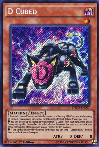 D Cubed - DESO-EN007 Secret Rare 1st Edition