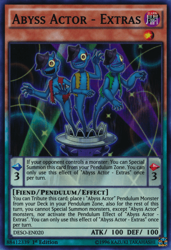 Abyss Actor - Extras - DESO-EN020 Super Rare 1st Edition
