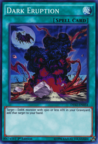 Dark Eruption - DESO-EN054 Super Rare 1st Edition
