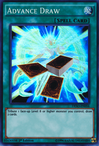 Advance Draw - DESO-EN056 Super Rare 1st Edition