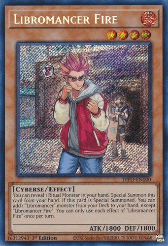 Libromancer Fire - DIFO-EN000 Secret Rare 1st Edition