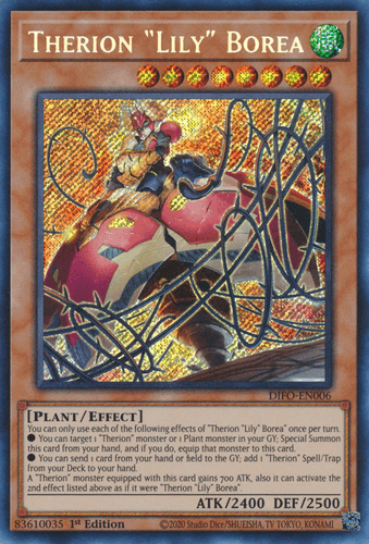 Therion "Lily" Borea - DIFO-EN006 Secret Rare 1st Edition