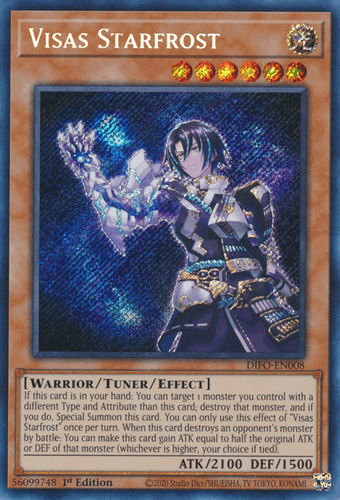 Visas Starfrost - DIFO-EN008 Secret Rare 1st Edition