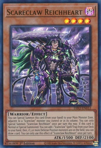 Scareclaw Reichheart - DIFO-EN012 Ultra Rare 1st Edition