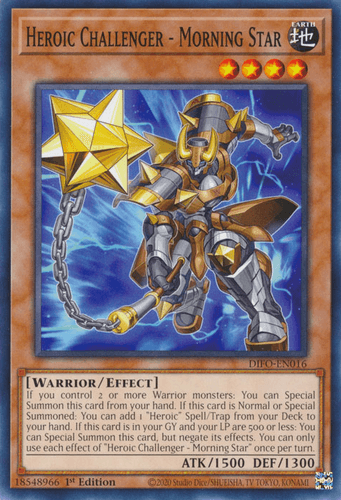 Heroic Challenger - Morning Star - DIFO-EN016 Common 1st Edition