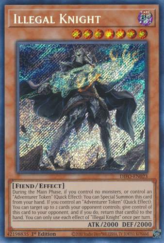 Illegal Knight - DIFO-EN023 Secret Rare 1st Edition