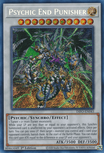 Psychic End Punisher - DIFO-EN043 Secret Rare 1st Edition