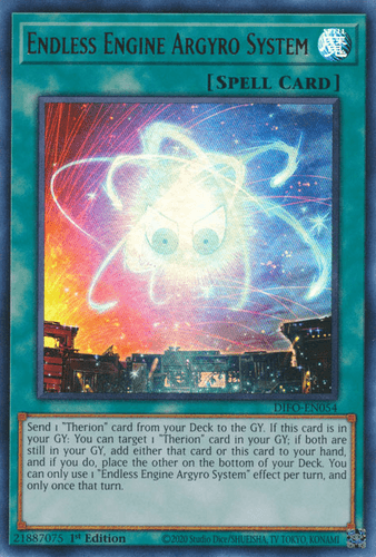 Endless Engine Argyro System - DIFO-EN054 Ultra Rare 1st Edition