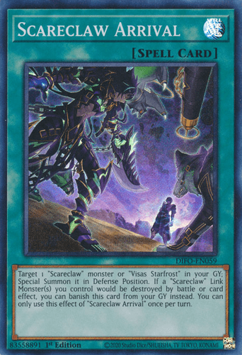 Scareclaw Arrival - DIFO-EN059 Super Rare 1st Edition