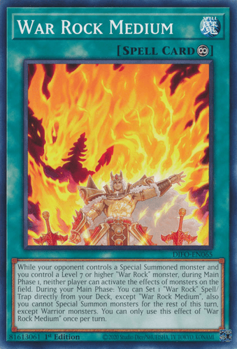 War Rock Medium - DIFO-EN065 Common 1st Edition