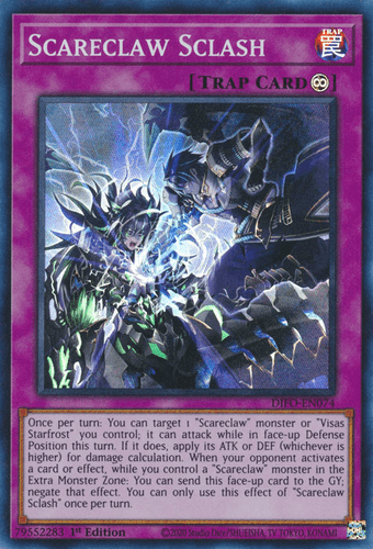 Scareclaw Sclash - DIFO-EN074 Super Rare 1st Edition