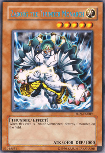 Zaborg the Thunder Monarch - DL09-EN009 Rare Unlimited