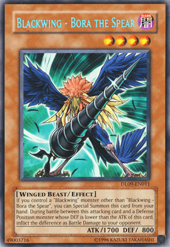 Blackwing - Bora the Spear - DL09-EN011 Rare Unlimited
