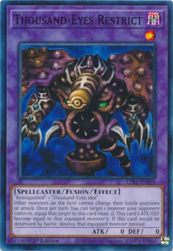 Thousand-Eyes Restrict - DL1-001 Super Rare Limited Edition