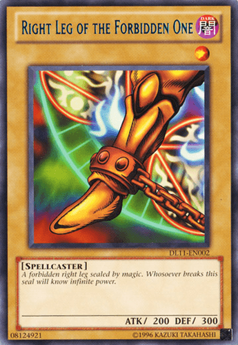 Right Leg of the Forbidden One - DL11-EN002 Rare Unlimited