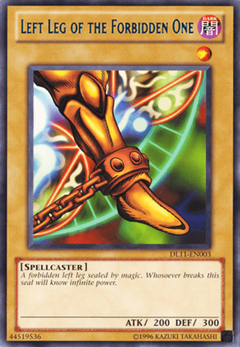 Left Leg of the Forbidden One - DL11-EN003 Rare Unlimited