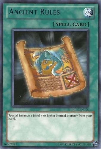 Ancient Rules - DL13-EN016 Rare Unlimited