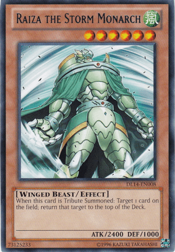 Raiza the Storm Monarch - DL14-EN008 Rare Unlimited
