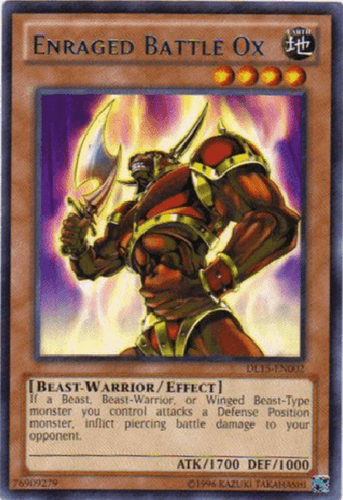 Enraged Battle Ox - DL15-EN002 Rare Unlimited