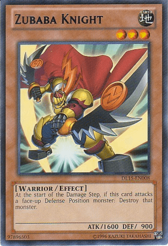 Zubaba Knight - DL15-EN008 Rare Unlimited