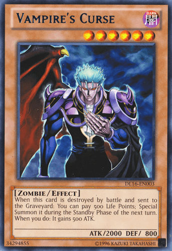 Vampire's Curse - DL16-EN003 Rare Unlimited