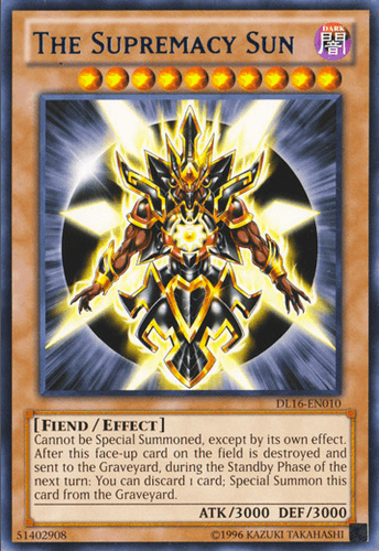 The Supremacy Sun - DL16-EN010 Rare Unlimited